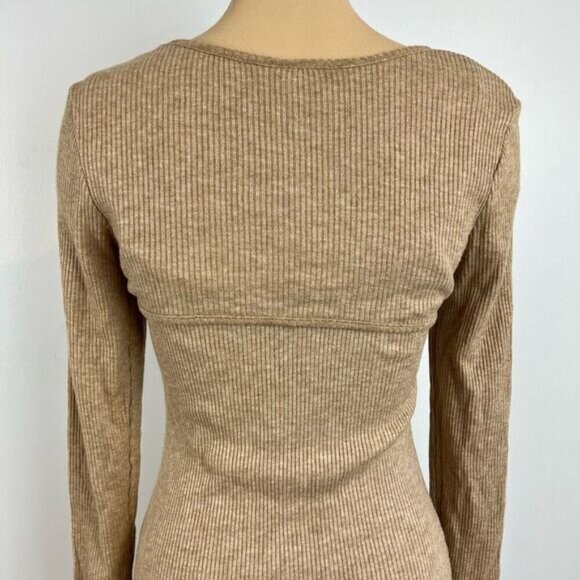 Wild Fable Women’s Medium 2 Piece Dress Set Cropped Long Sleeve Top With Dress - Picture 2 of 11